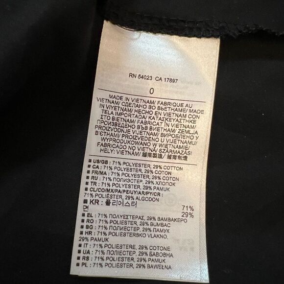 BANANA REPUBLIC Black & White Salt & Pepper Tweed Short V Neck Wide Strap Dress - Picture 8 of 9